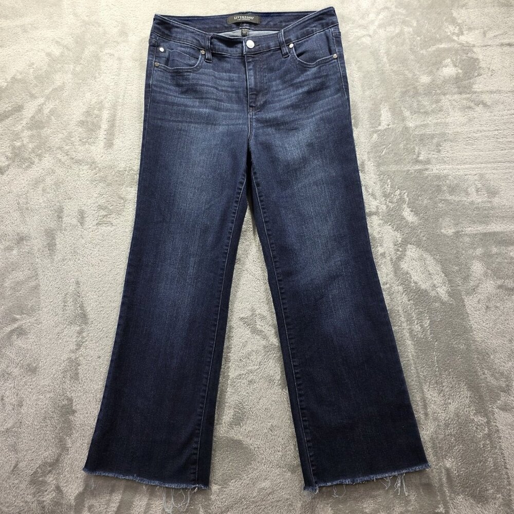 Liverpool Hannah High Rise Crop Flare Jeans